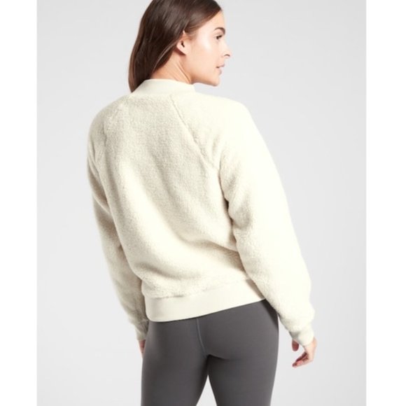 ATHLETA | ASANA SHERPA CREW NECK SWEATER - Picture 2 of 3